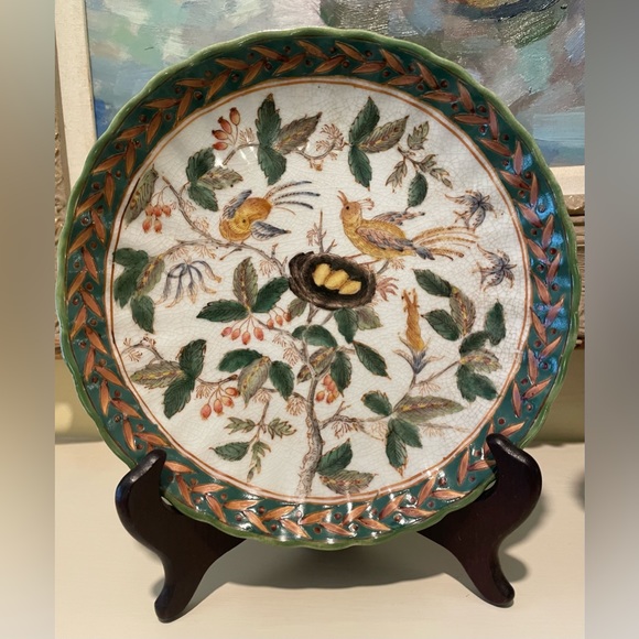Pair of Wong Lee 1895 Vintage Porcelain Plates - Picture 1 of 3